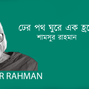 Dher Poth Ghure Ek Hroder Kinare ঢের পথ ঘুরে এক হ্রদের কিনারে