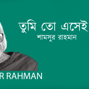 Tumi To Esei Bolle তুমি তো এসেই বললে