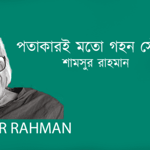 Potakari Moto Gohon Soundorje Eka পতাকারই মতো গহন সৌন্দর্যে একা